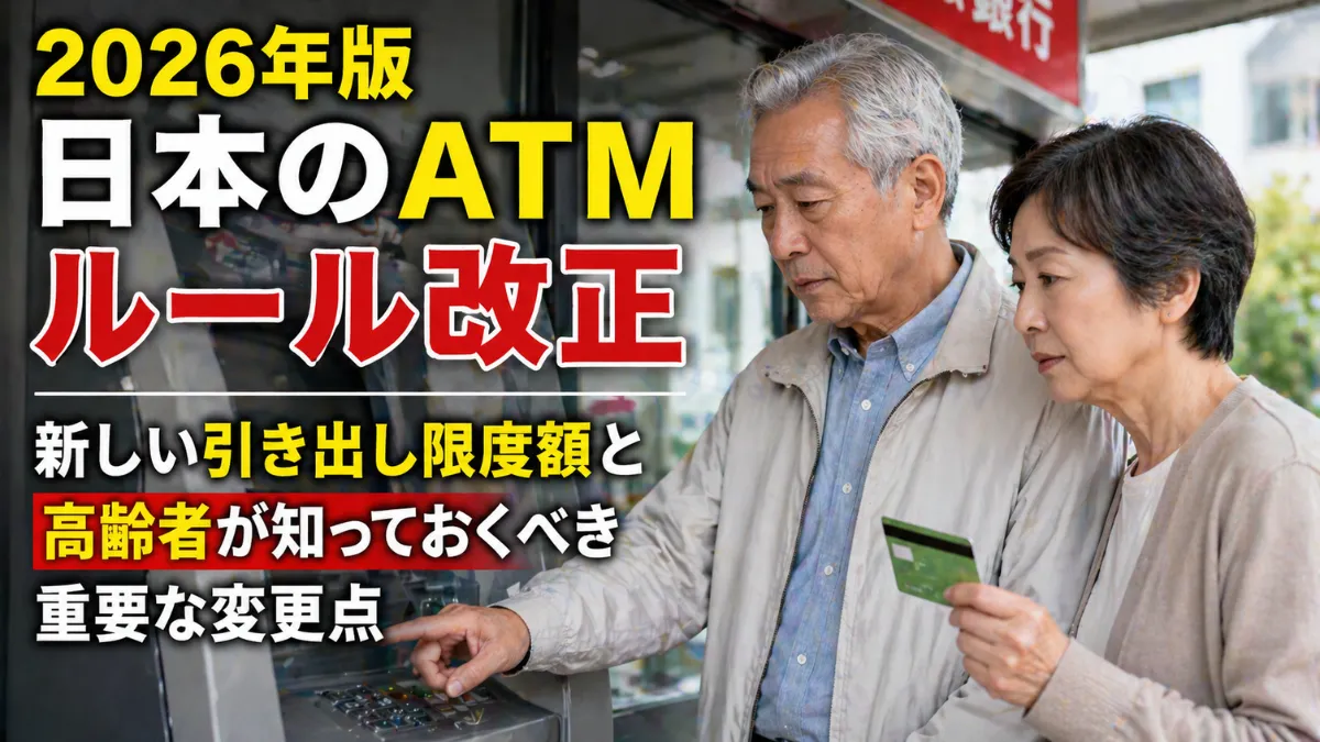 2026年版 日本のATMルール改正：新しい引き出し限度額と高齢者が知っておくべき重要な変更点