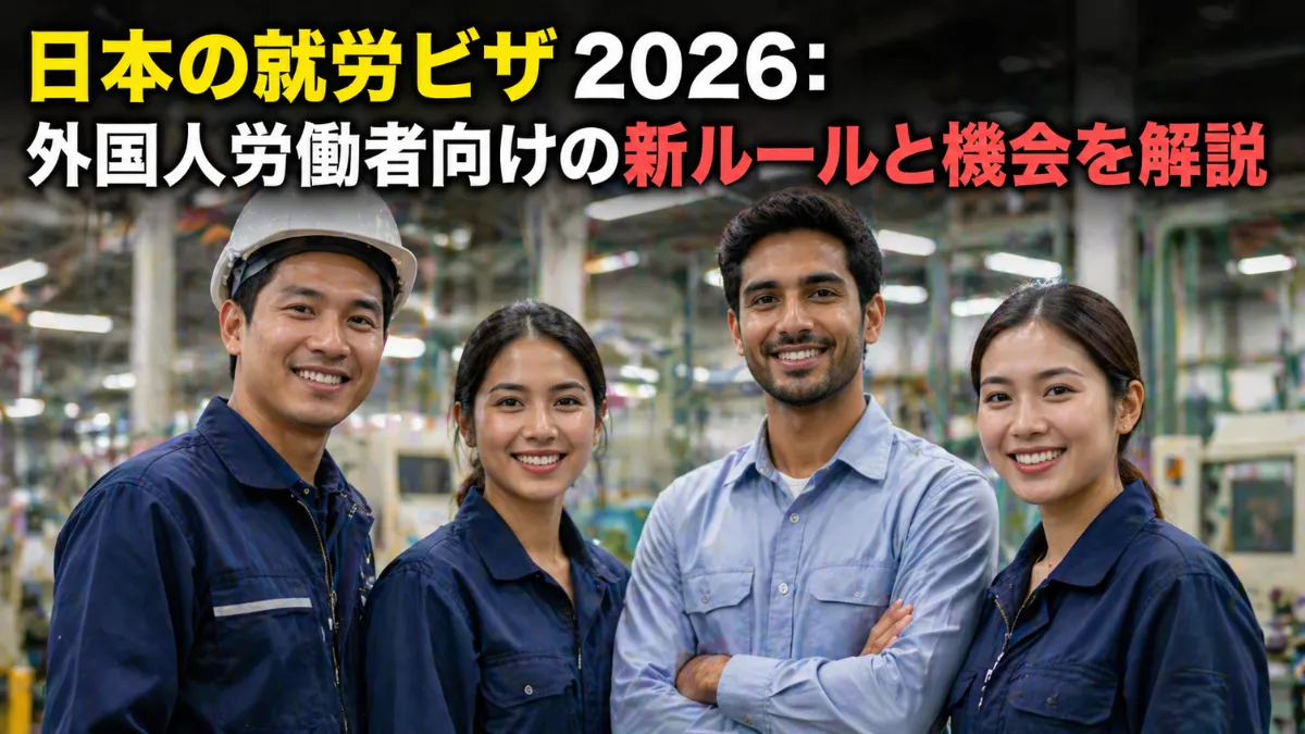 日本の就労ビザ2026：外国人労働者向けの新ルールと機会を解説