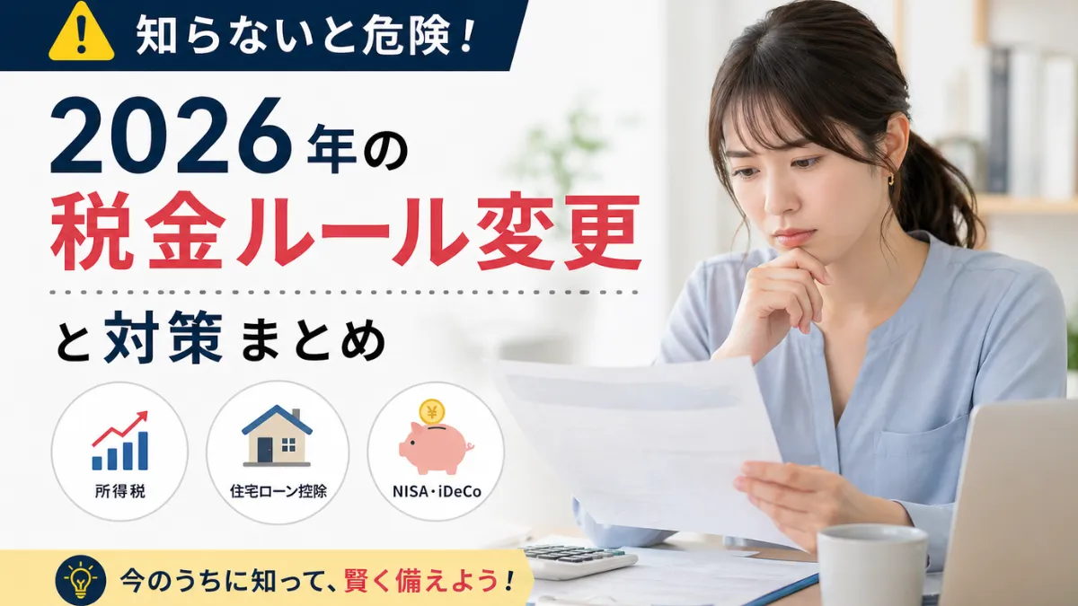 知らないと危険！2026年の税金ルール変更と対策まとめ